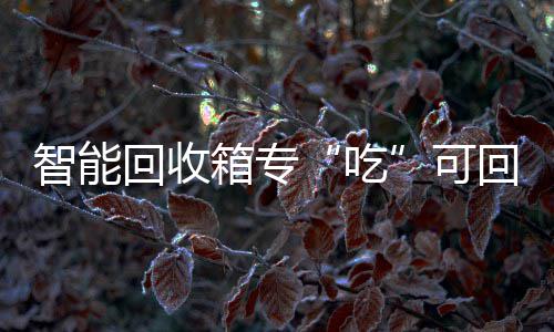 可回收回收智能垃圾吃箱专